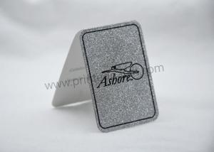  OEM Sliver Glitter Printed Recycled Paper Hang Tags For Clothing Manufactures