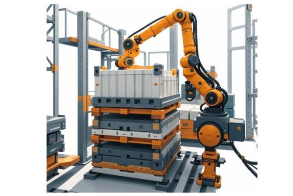 Automated Pallet Stacking Machine With Robotics For Custom Packaging And
