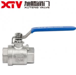 China Thread Connection 2PC NPT Internal Thread Forged Steel Material Floating Ball Valve on sale