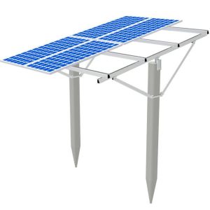 Single Pole Wind And Solar Ground Mount System Universal Components Structure