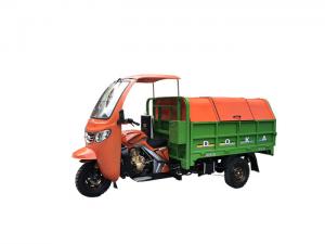  Gasoline 250CC Cargo Tricycle For Waste Collection , Automatic Lifting System Manufactures