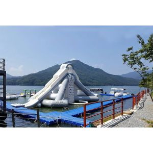 Buy cheap Giant Aquaglide Inflatable Water Park , Inflatable Water Assault Course With from wholesalers