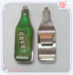 Premium epoxy dome bottle opener key ring, epoxy dome silver plated bottle
