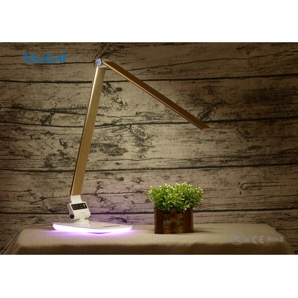 Modern Sensitive Touch Foldable LED Wireless Charging Desk Lamp with Flicker-free Light Source and Ambient Light
