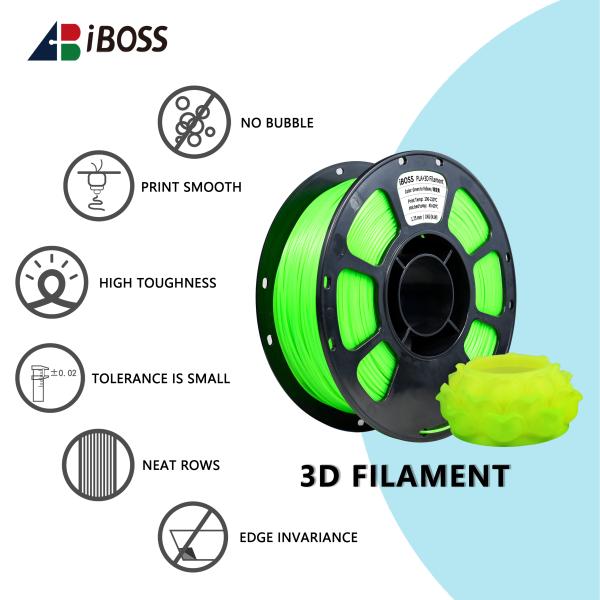 iBOSS 1.75mm 3D Printer PLA+ Temperature Color Change Green to Yellow Filament Net Weight 1kg