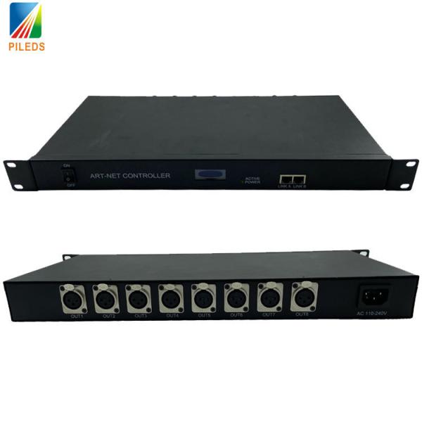 Quality 8 Ports DMX 512 Decoder RGB LED Controller Online Control For SPI DMX for sale