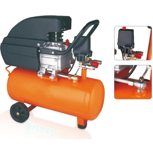 19 M3/min 116psi/8bar Capacity Direct Drive Air Compressor With Dual Gaugesv Thermal Design 2HP/2.5HP 1.5KW 50L
