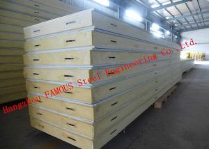  Customized Heat Insulation Cost Saving Insulated PU Sandwich Panels For Wall Systems Manufactures