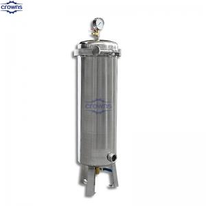  water treatment SUS 304/316 stainless steel magnetic single cartridge bag kyk korea water filter housing honey filter Manufactures