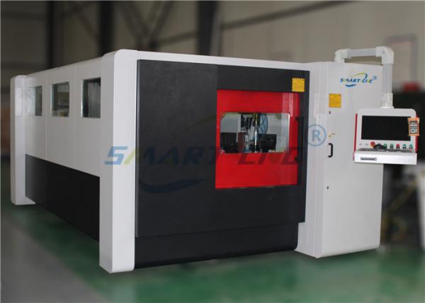 Big Power CNC Fiber Laser Cutting Machine For Stainless Steel Metal Plate