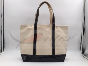  Beige Canvas Washable Tote Bag , Personalized Canvas Tote Bags 32*29.5*13.5 Cm Manufactures