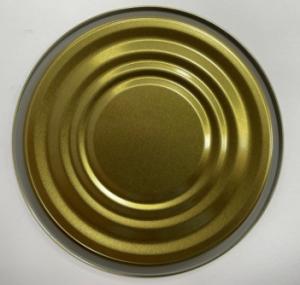 China Silver Gold Organosol Paste Tinplate Metal Cans Lid Bottom Cover Tin Lid on sale