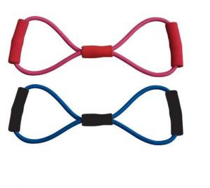  Figure 8 fitness workout elastic stretch band tube Manufactures