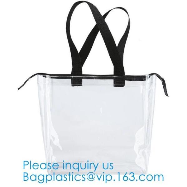 Transparent PVC Drawstring Bag With Colorful Rope,Clear PVC drawstring bag with gold string,Pvc Strips Printing Gift Pac