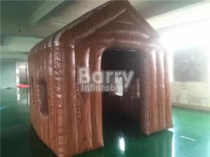  Small Inflatable House Tent  Blow Up Log Cabin Tent Fire Resistance Manufactures