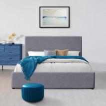 China Linen Oem King Size Ottoman Bed Frame Bedroom Furniture on sale