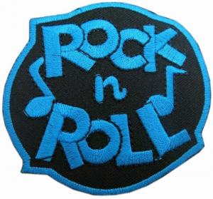  ROCK And ROLL Hook And Loop twill Embroidery Patches PMS Manufactures