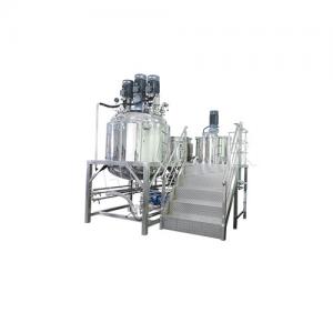  Fixed Vacuum Emulsifying Mixer 1000L Toothpaste Making Machine 5.5KW Manufactures
