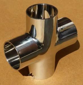  CuNi 9010 Equal Cross Pipe Fitting Copper Nickel ANSI B16.9 Straight 2 SCH40 Manufactures