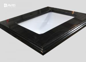  Fine Grain Black Granite Vanity Tops With Sink , 2cm Eased Laminate Vanity Top Manufactures