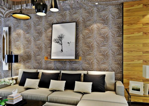 Quality Embossed Modern Removable Wallpaper with Removable Vinyl Material 0.53*10M for sale