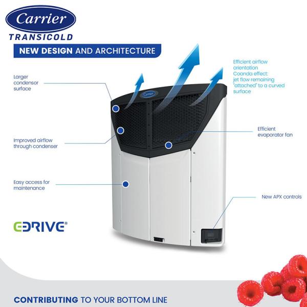 Vector HE 19 Carrier Trailer Refrigeration Unit For Multimodal Container Railway Transport