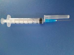 China Medical Grade PVC 3ml Disposable Syringe With Needle on sale