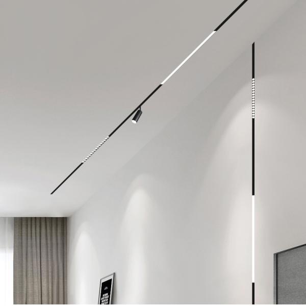 Retail Shop Magnetic Track Lighting , 48V Linear Led Track Lighting