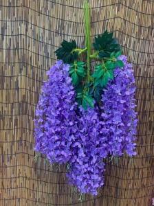  Home Party Artificial Flower Vine Wisteria Vine Ratta Hanging Garland Manufactures