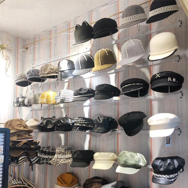 Wall Hanging 5- 20 Hat Display Rack Support Bracket Household