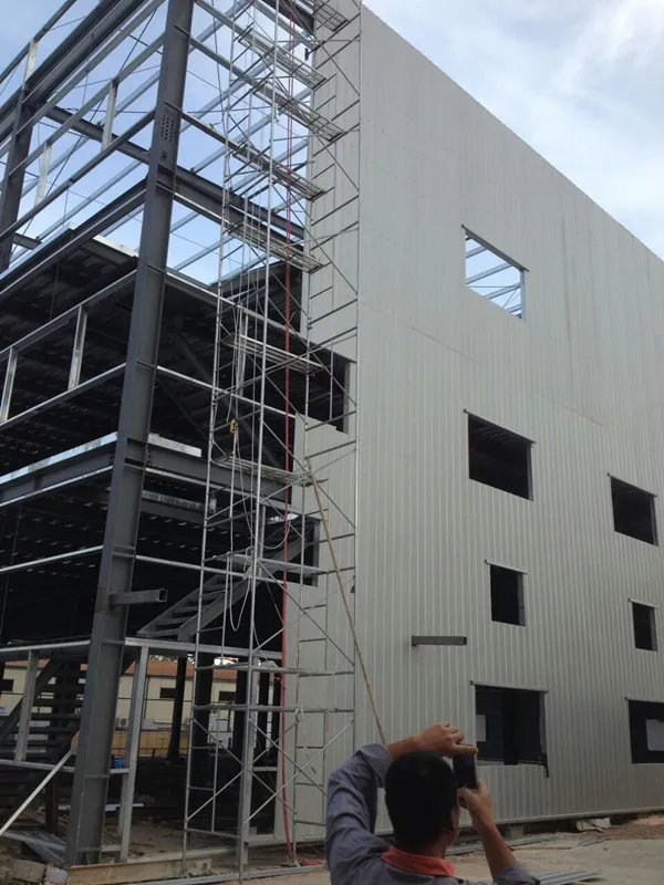 Prefabricated Light Frame Construction Fabrication Metal Steel Structure Commercial Logistics Warehouse