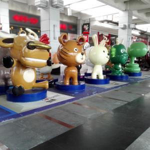 customize size mascot animal sculpture as decoration statue in enterprise/garden/ hall/ company