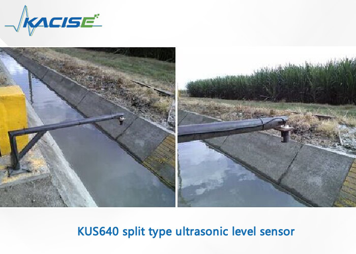 KUS640 ultrasonic level sensor with display for continuous liquids and solids