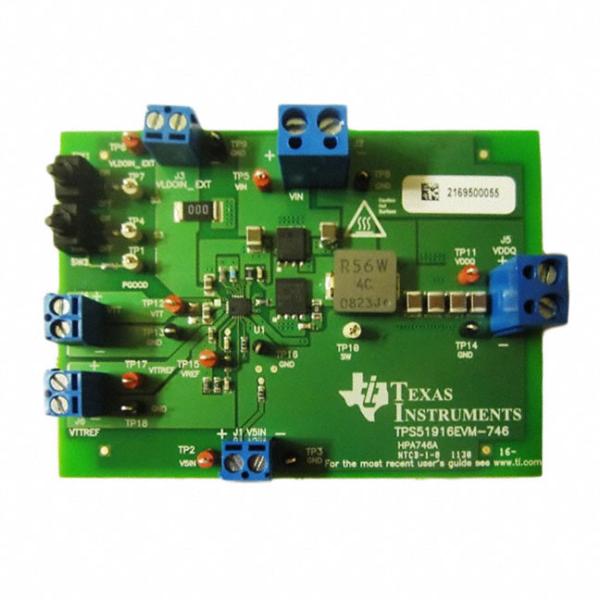 TPS51916EVM-746 Complete DDR2 DDR3 DDR3L and DDR4 Memory Power Solution