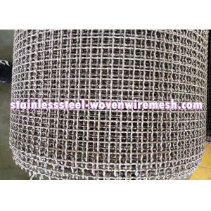  Crimped Stainless Steel Wire Mesh Plain Weave Square Aperture And Round Wire In Roll Manufactures