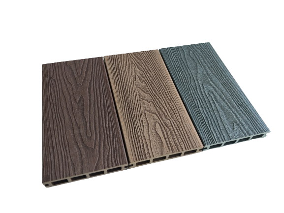 SGS Embossed ISO14001 146mm Composite Decking Board