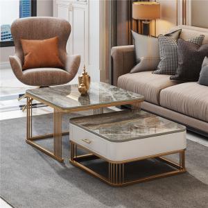  SEDIA White Square Marble Top Coffee Table For Apartment Manufactures