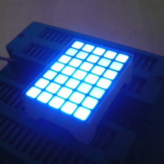 White 5x7 Dot Matrix LED Display High Efficiency Programmable LED Display