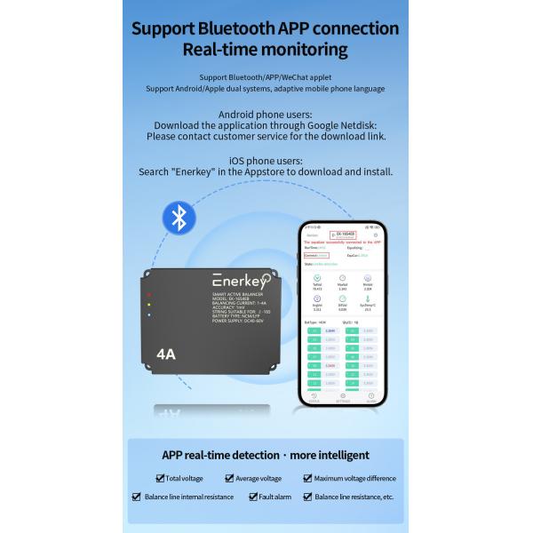 Enerkey 16s 2a Lithium Balancer Lifepo4/Li-ion Smart Active Equalizer For Motorcycle