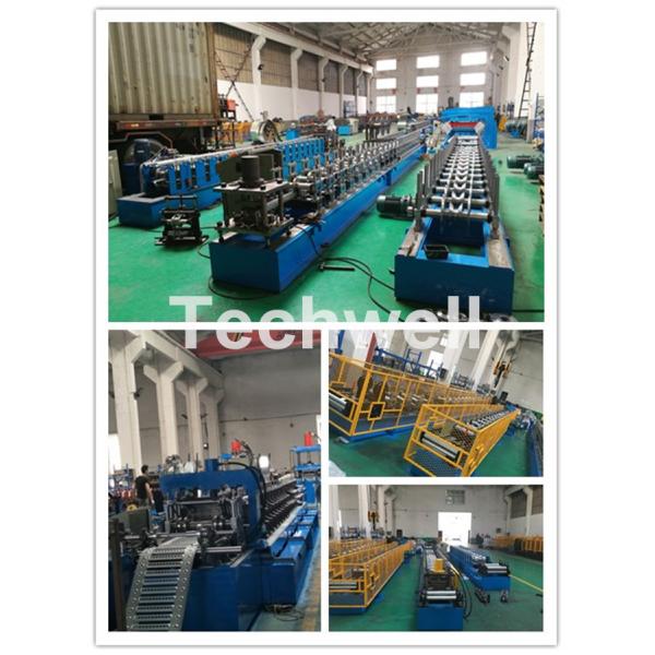 High Strength Round Wave Corrugated Sheet Roll Forming Machine Horizontal