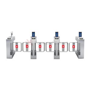 China SS304 Semi Automatic Card Reader Pedestrian Turnstile Gate on sale