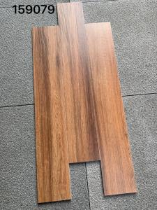 China Brown Wood Look Porcelain Tile 150X900 Glossy Rectangular Anti Slip on sale