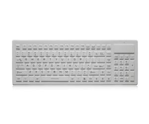  2.4GHz Wireless Medical Keyboard IP68 With Numeric Keypad Silicone Keyboard Manufactures