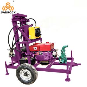  Portable Water Well Drilling Rig Hydraulic Small Water Well Drilling Equipment Manufactures