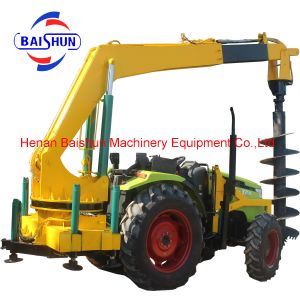  Zhengzhou bottom price tractor mounted cement pole erection machine Manufactures