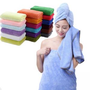  400gsm Lime Green Turquoise Microfiber Extra Large Jumbo Bath Towels For Spa Manufactures