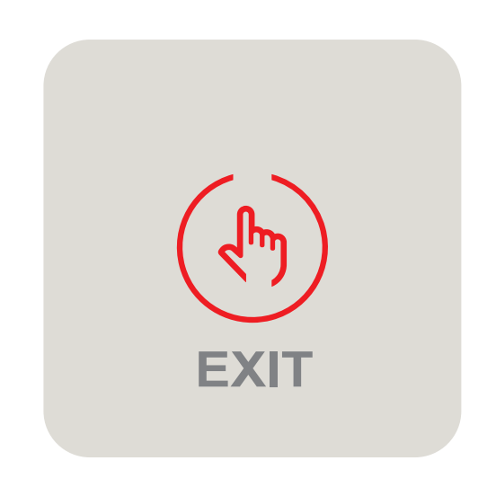 C6A(White) / C6B(Black) Touchless Infrared Sensor Exit Button Door Release Switch Access Control Door Exit Button