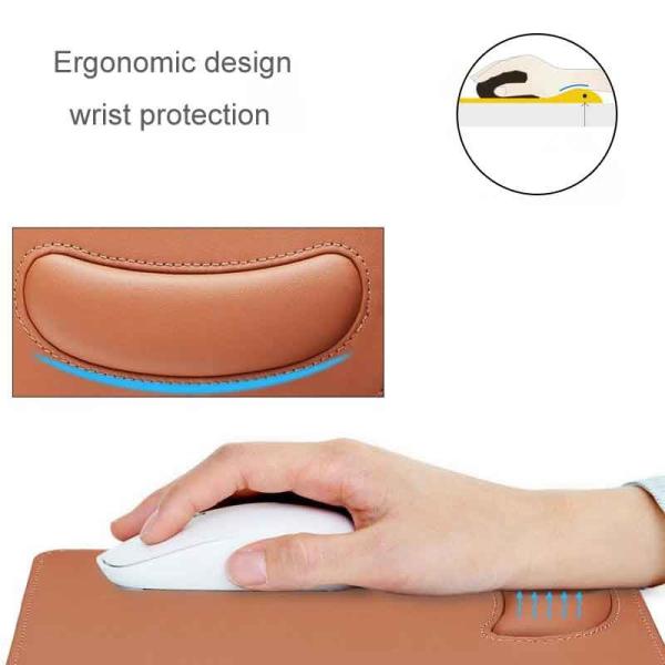 Customised Logo 10W Wireless Charging Mouse Pad With Wrist Rest