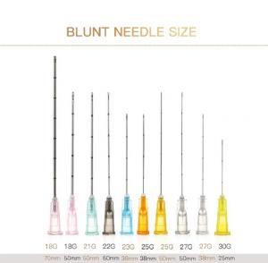 China Filler Injection Blunt Tip Micro Cannula Syringe Needle on sale