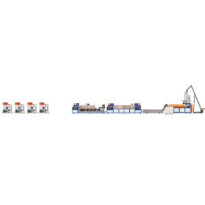 Buy cheap 4*9mm Full Automatic PP Strap Production Line 200~250Kg/hr from wholesalers